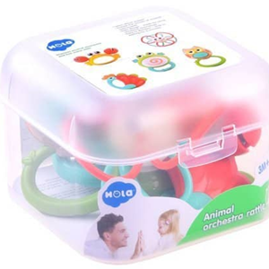 جغجغه دندانگیر 5 عددی هولی تویز Hola Toys مدل E318B-اسباب بازی